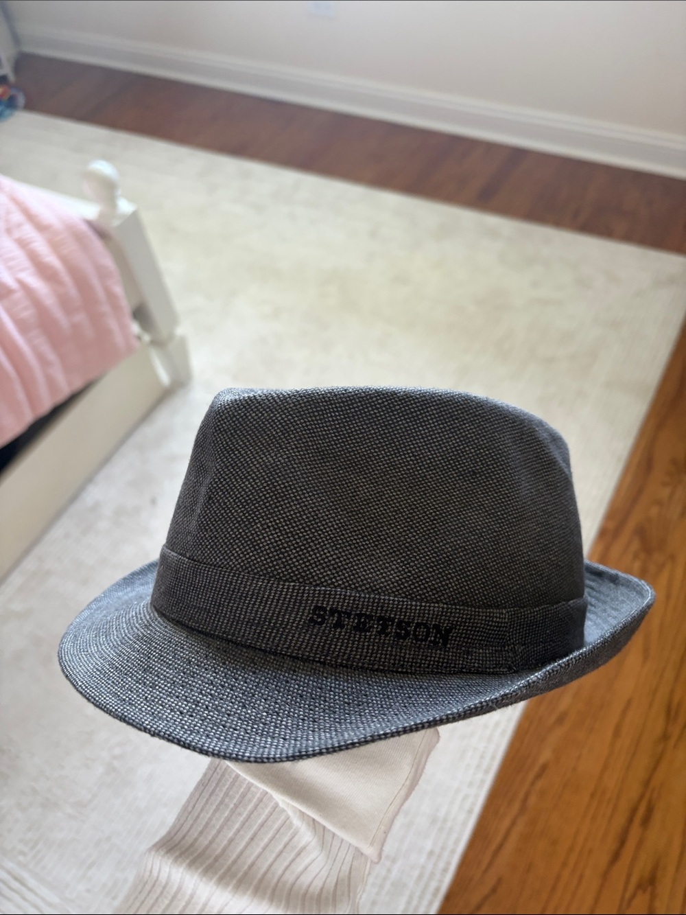 Stetson Charcoal Gray Textured Fedora